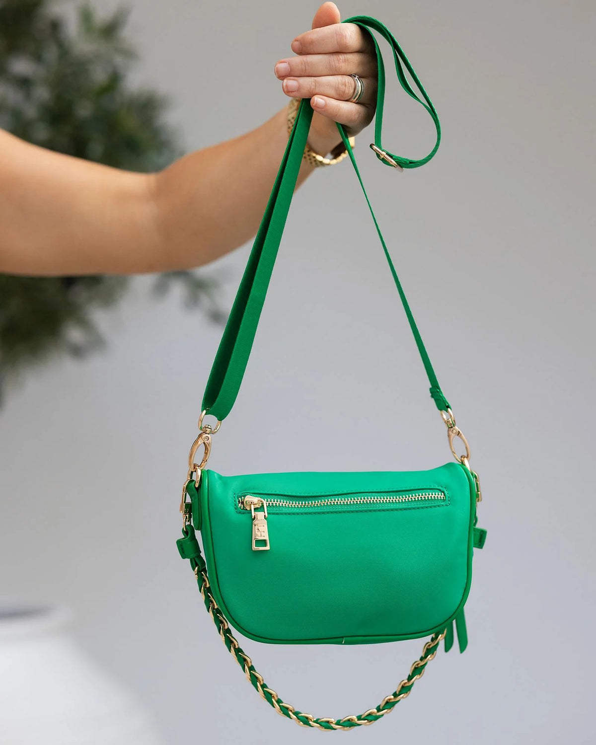 LOUENHIDE Halsey Nylon Sling Bag - Apple Green HANDBAG - Zabecca Living