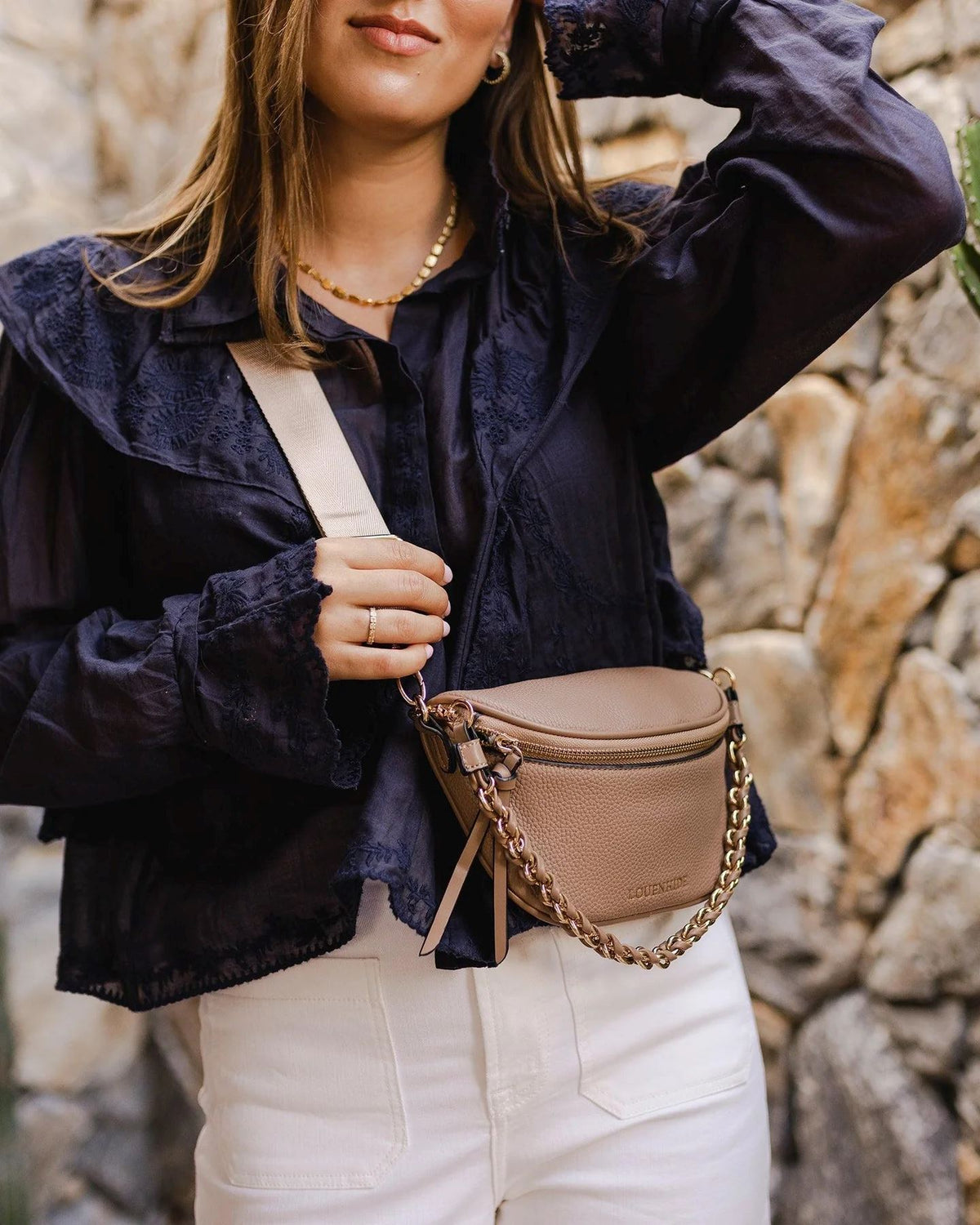LOUENHIDE Halsey Sling Bag - Frappe HANDBAG - Zabecca Living