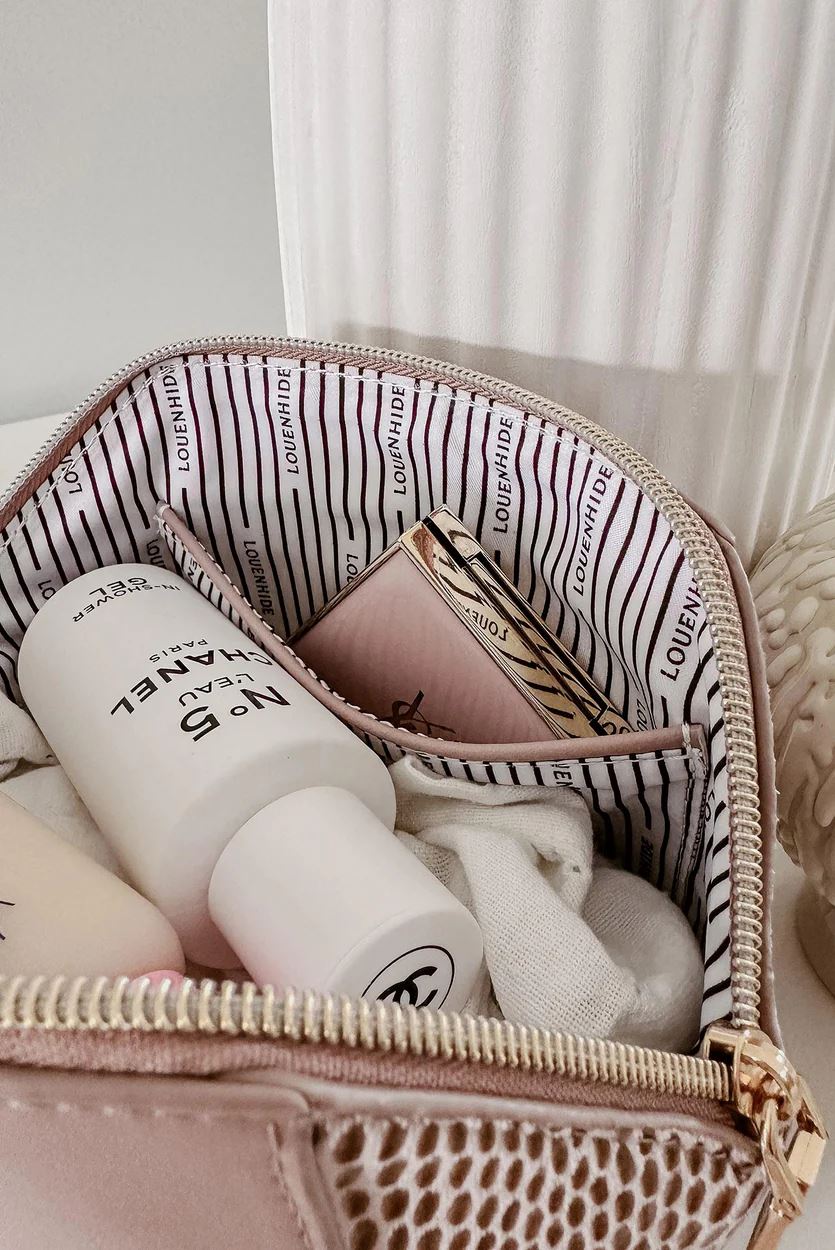 LOUENHIDE Havarti Pouch - Pale Pink toiletry bag - Zabecca Living
