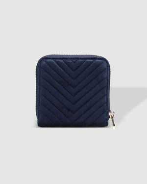 LOUENHIDE Juniper Jewellery Case - Velvet Navy Jewellery Box - Zabecca Living