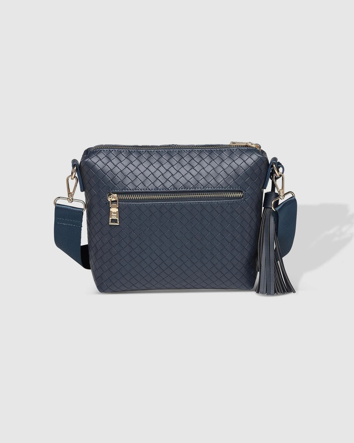 LOUENHIDE Kasey Woven Crossbody Bag - Navy HANDBAG - Zabecca Living