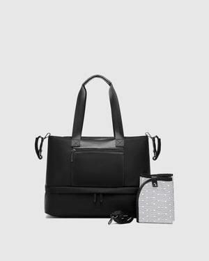 LOUENHIDE Madden Nylon Baby Bag - Black HANDBAG - Zabecca Living