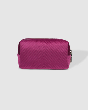 LOUENHIDE Mae Pouch - Velvet Shiraz toiletry bag - Zabecca Living