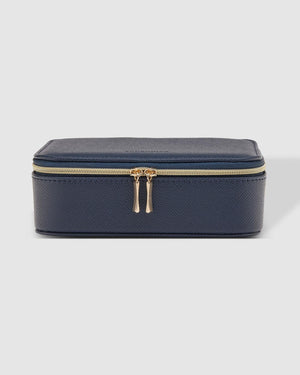 LOUENHIDE Melanie Jewellery Box - Navy Jewellery Box - Zabecca Living
