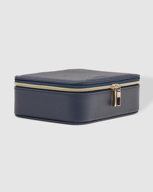 LOUENHIDE Melanie Jewellery Box - Navy Jewellery Box - Zabecca Living