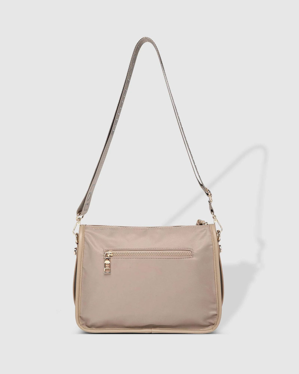 LOUENHIDE Milan Nylon Crossbody Bag - Beige HANDBAG - Zabecca Living