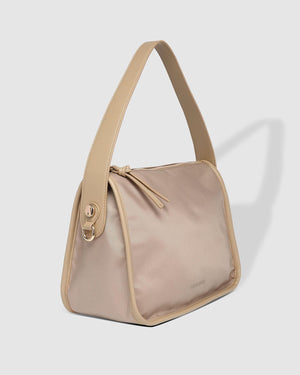 LOUENHIDE Milan Nylon Crossbody Bag - Beige HANDBAG - Zabecca Living