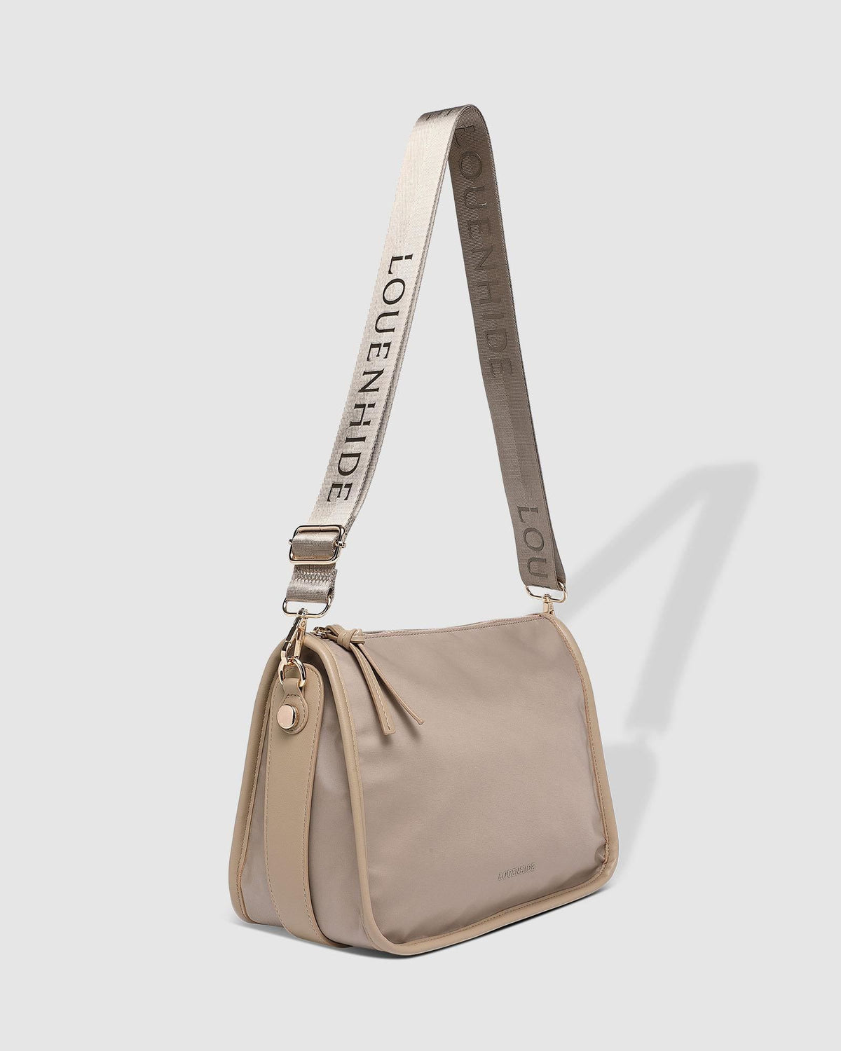 LOUENHIDE Milan Nylon Crossbody Bag - Beige HANDBAG - Zabecca Living