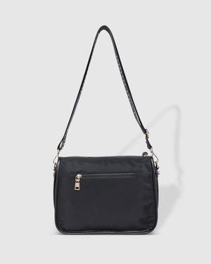 LOUENHIDE Milan Nylon Crossbody Bag - Black HANDBAG - Zabecca Living