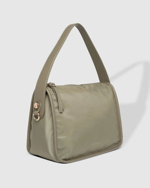 LOUENHIDE Milan Nylon Crossbody Bag - Khaki HANDBAG - Zabecca Living