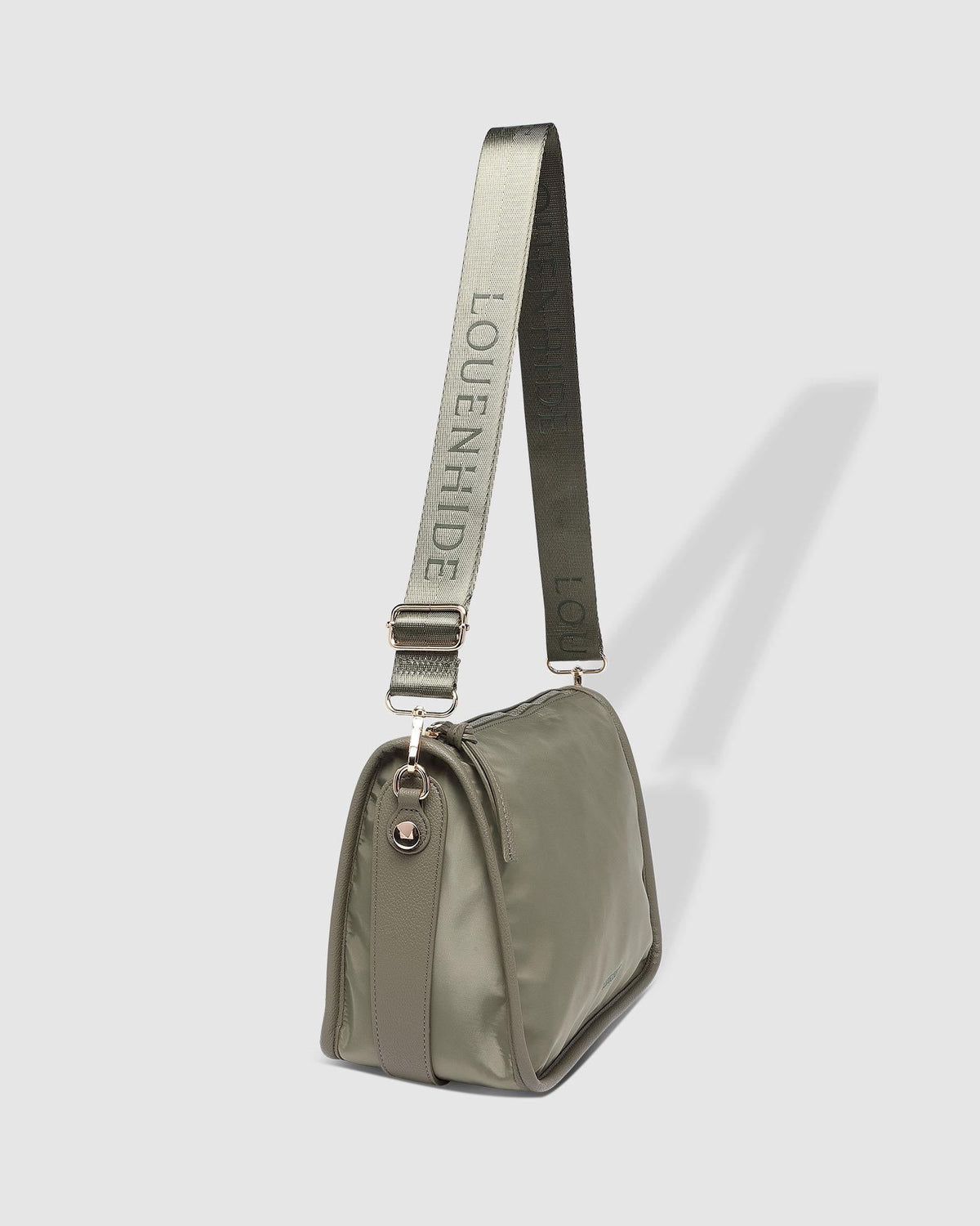LOUENHIDE Milan Nylon Crossbody Bag - Khaki HANDBAG - Zabecca Living