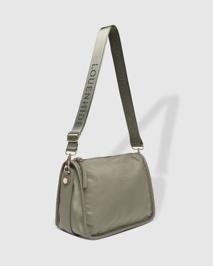 LOUENHIDE Milan Nylon Crossbody Bag - Khaki HANDBAG - Zabecca Living