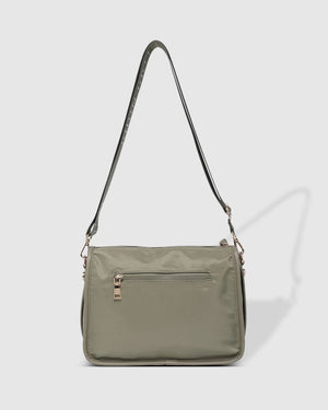 LOUENHIDE Milan Nylon Crossbody Bag - Khaki HANDBAG - Zabecca Living