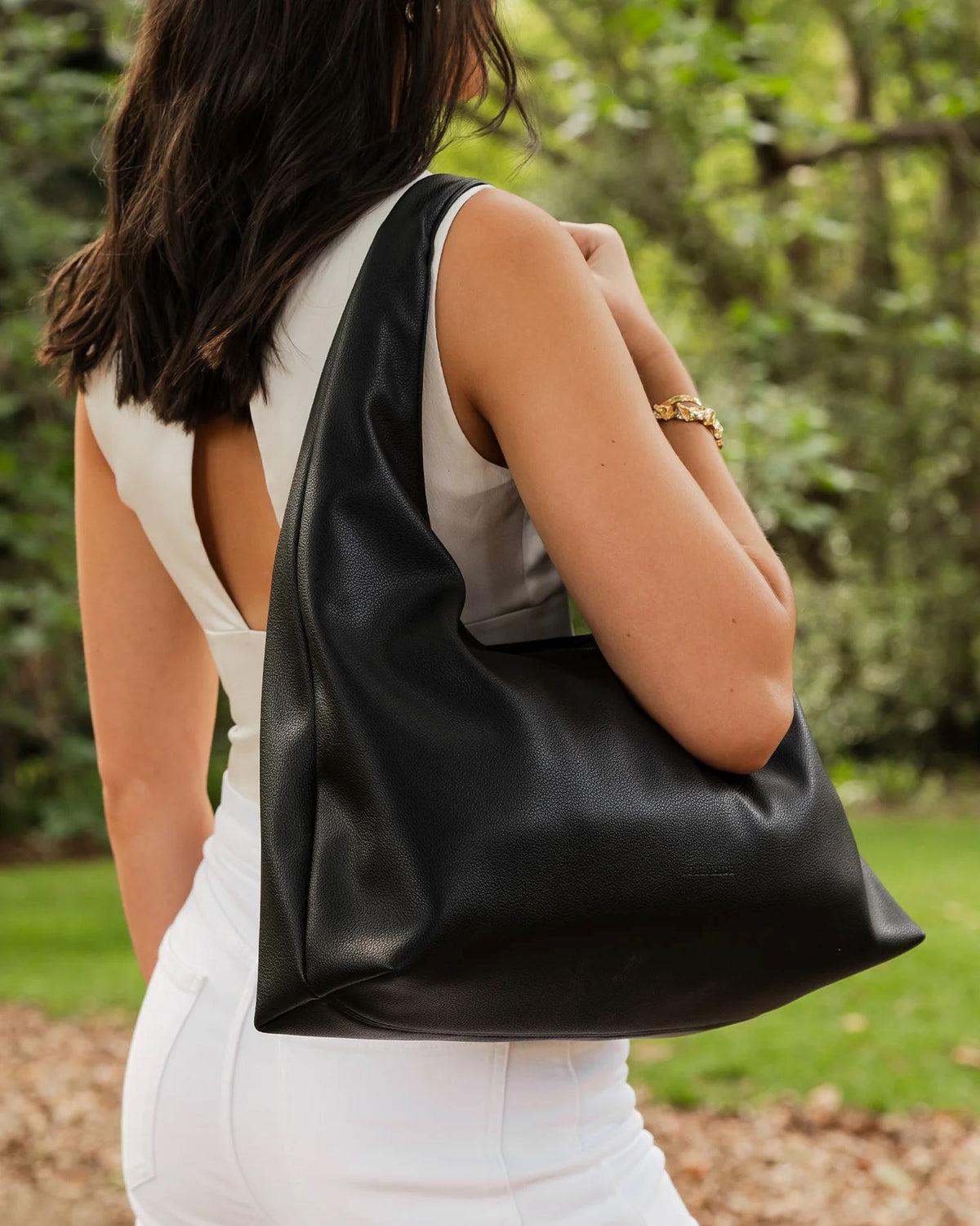 LOUENHIDE Monaco Shoulder Bag - Black HANDBAG - Zabecca Living