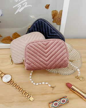 LOUENHIDE Nina Quilted Purse - Velvet Navy Purse - Zabecca Living