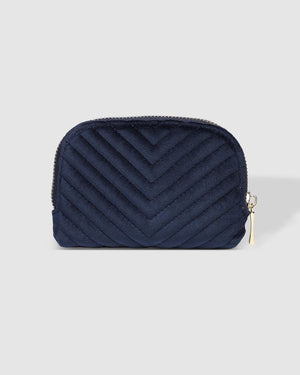 LOUENHIDE Nina Quilted Purse - Velvet Navy Purse - Zabecca Living