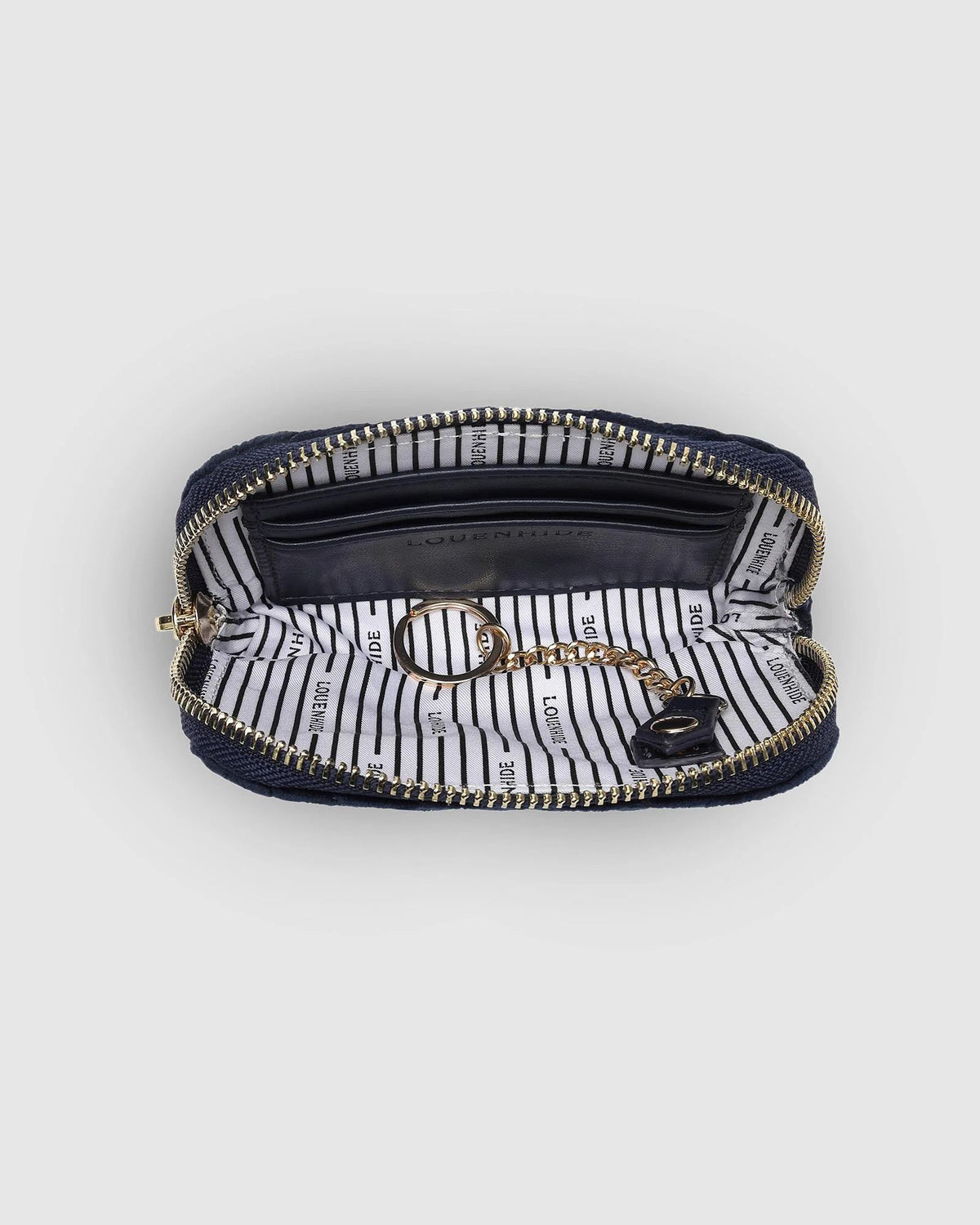 LOUENHIDE Nina Quilted Purse - Velvet Navy Purse - Zabecca Living