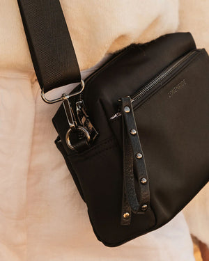 LOUENHIDE Rowie Nylon Crossbody Bag - Black HANDBAG - Zabecca Living
