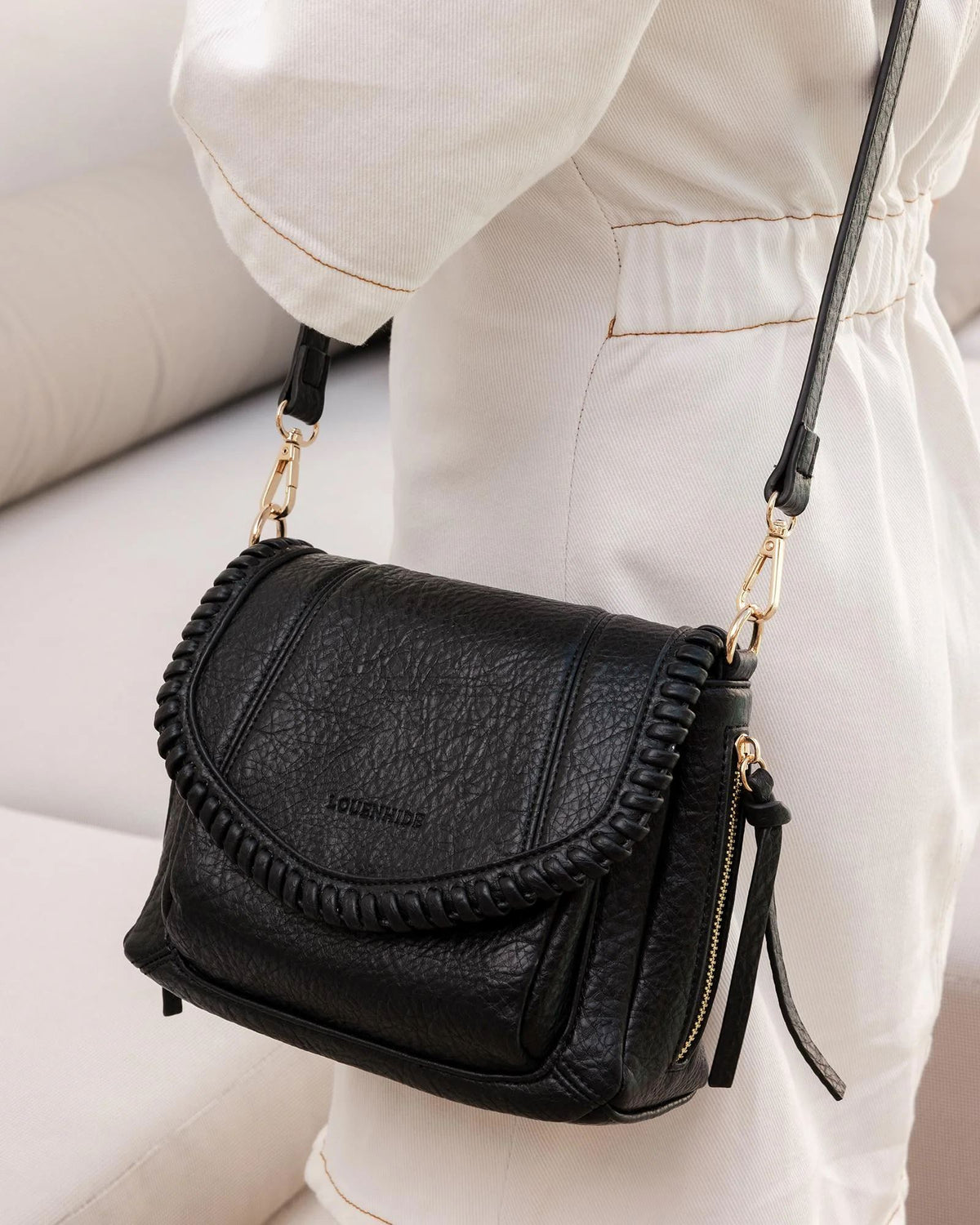 LOUENHIDE Shania Crossbody Bag - Black HANDBAG - Zabecca Living