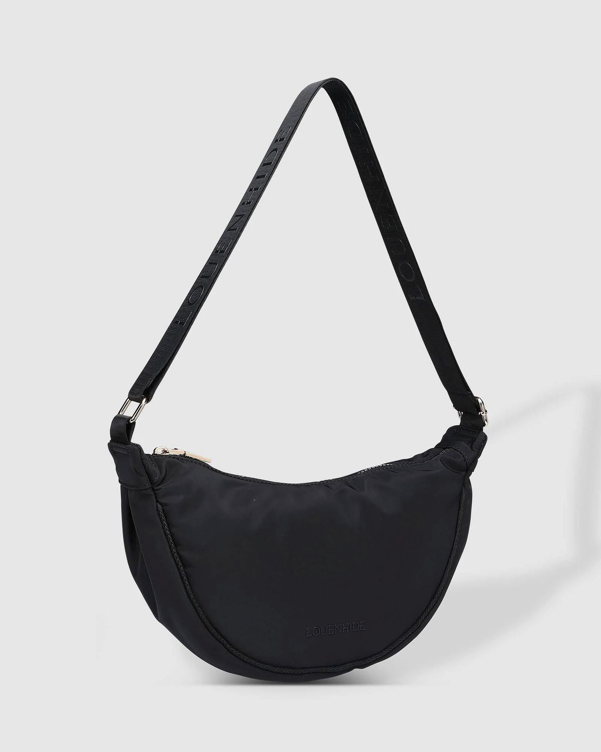 LOUENHIDE Sylvia Nylon Crossbody Bag - Black HANDBAG - Zabecca Living