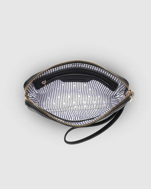 LOUNENHIDE Poppy Clutch - Black HANDBAG - Zabecca Living