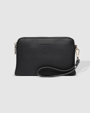 LOUNENHIDE Poppy Clutch - Black HANDBAG - Zabecca Living