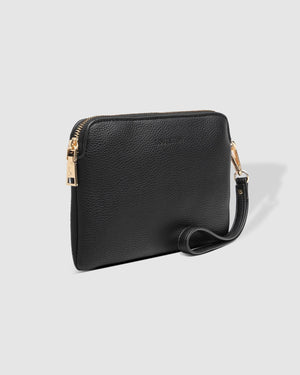 LOUNENHIDE Poppy Clutch - Black HANDBAG - Zabecca Living