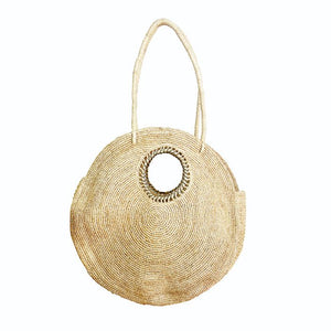 MADE IN MADA Bebisoa Bag - Natural and Light Grey HANDBAG - Zabecca Living