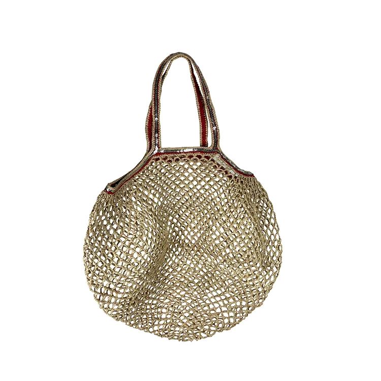MADE IN MADA Tahiry Bag - Natural Light Brown Gold Beach Bag - Zabecca Living