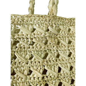 MADE IN MADA Tojo Bag - Natural Silver Beach Bag - Zabecca Living