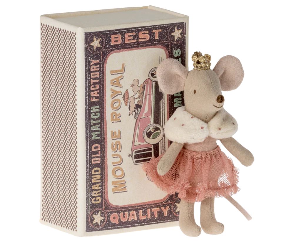 MAILEG Mouse Princess in Matchbox KIDS (5+ Yrs) - Zabecca Living
