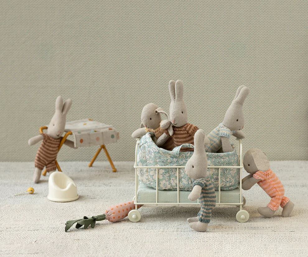 MAILEG Rabbit Micro - Blue Stripe KIDS (5+ Yrs) - Zabecca Living