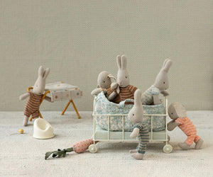 MAILEG Rabbit Micro - Blue Stripe KIDS (5+ Yrs) - Zabecca Living