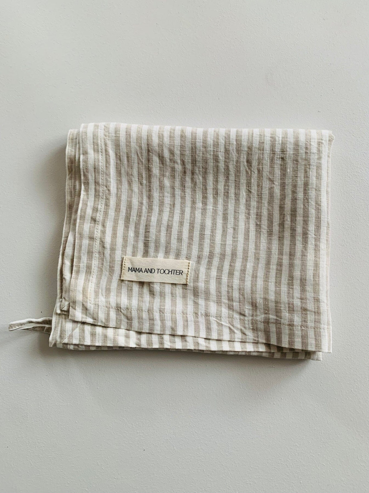 MAMA AND TOCHTER Pure French Linen Tea Towel - Nature Stripes - Zabecca Living