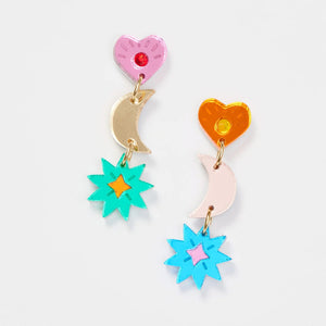 MARTHA JEAN Mia Earrings - Rainbow Earrings - Zabecca Living
