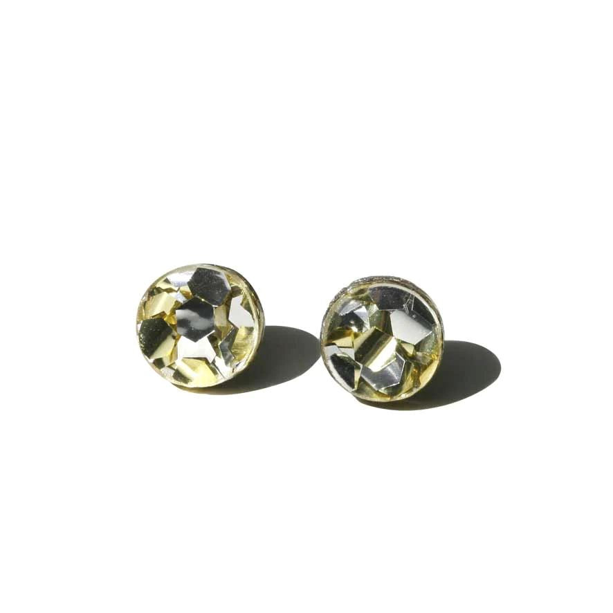 MARTHA JEAN Mini Circle Stud Earrings - Gold Earrings - Zabecca Living