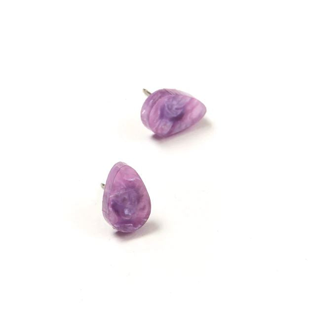 MARTHA JEAN Raindrop Studs - Lilac Earrings - Zabecca Living