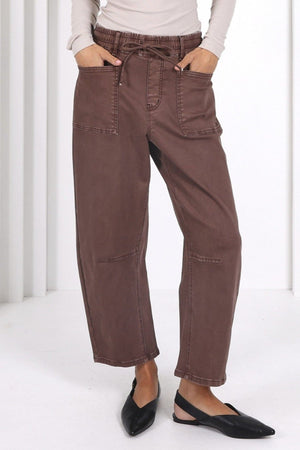 MONACO JEANS Leo Barrel Jeans - Chocolate JEANS - Zabecca Living