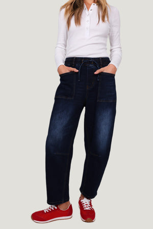 MONACO JEANS Leo Barrel Jeans - Ink JEANS - Zabecca Living
