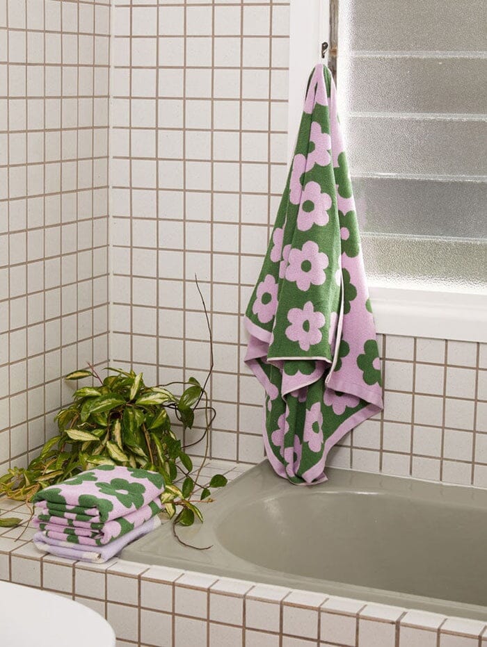 MOSEY ME Flowerbed Bath Towel BATHROOM - Zabecca Living