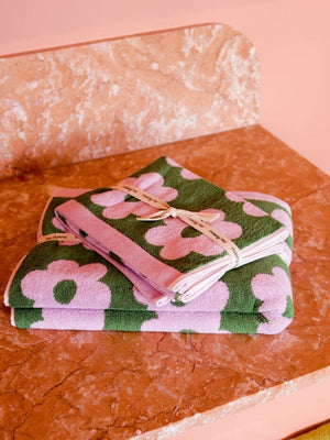 MOSEY ME Flowerbed Bath Towel BATHROOM - Zabecca Living