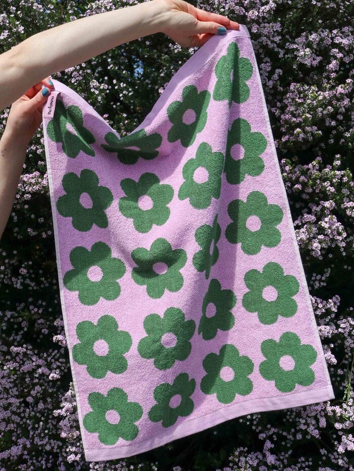 MOSEY ME Flowerbed Hand Towel Hand Towel - Zabecca Living