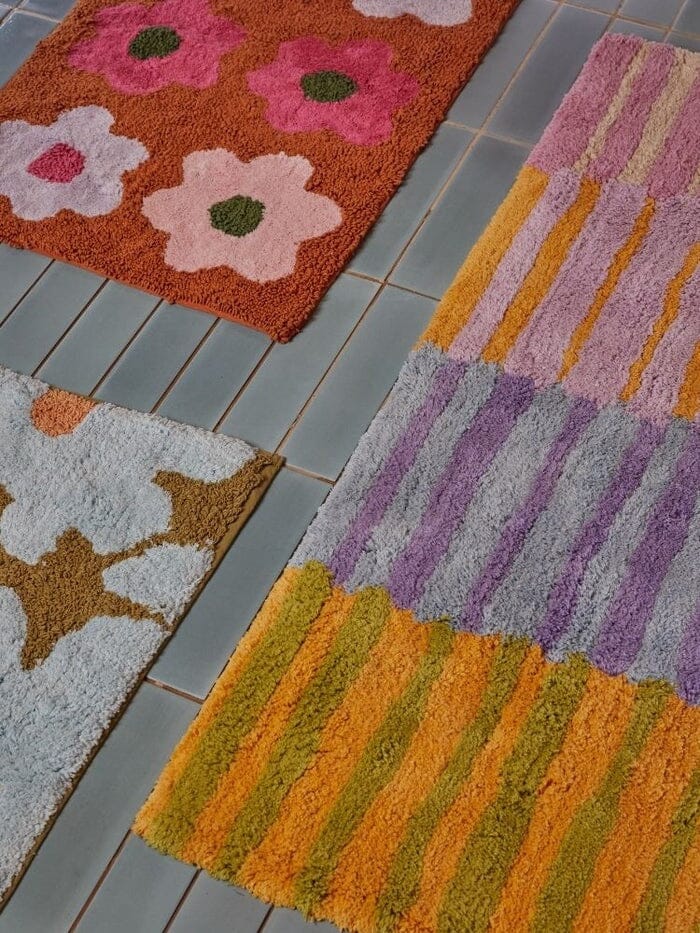 MOSEY ME Strokes Bath Runner BATHROOM - Zabecca Living