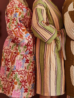 MOSEY ME Winter Garden Quilted Robe Sleepwear - Zabecca Living
