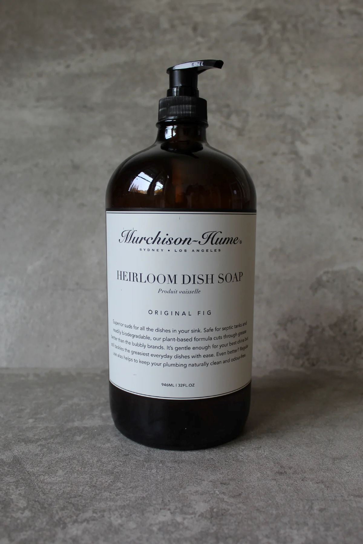 MURCHISON HUME Heirloom Dish Soap in Amber Glass - Fig CLEANING ACCESSORY - Zabecca Living