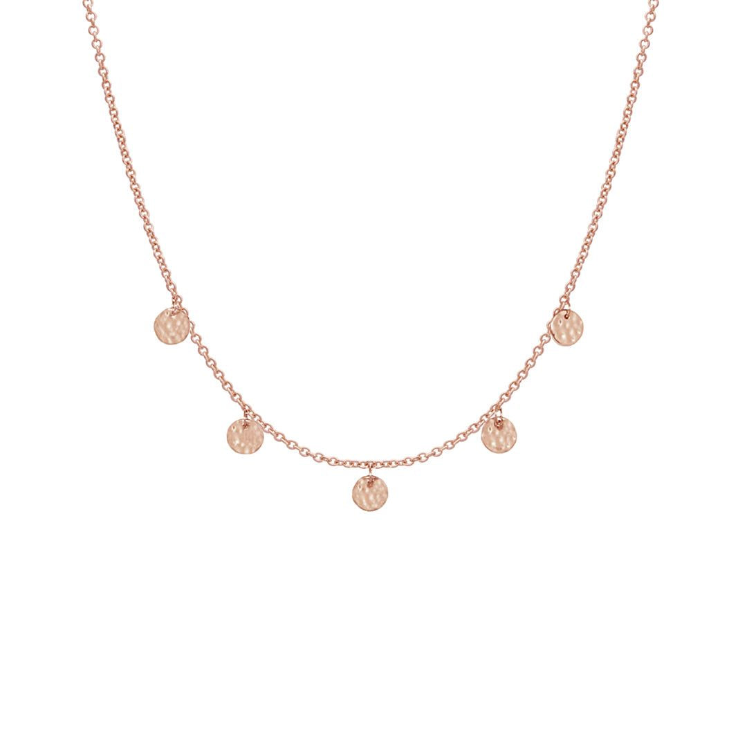 MURKANI Grace Disc Choker - Rose Gold Plate Necklace - Zabecca Living