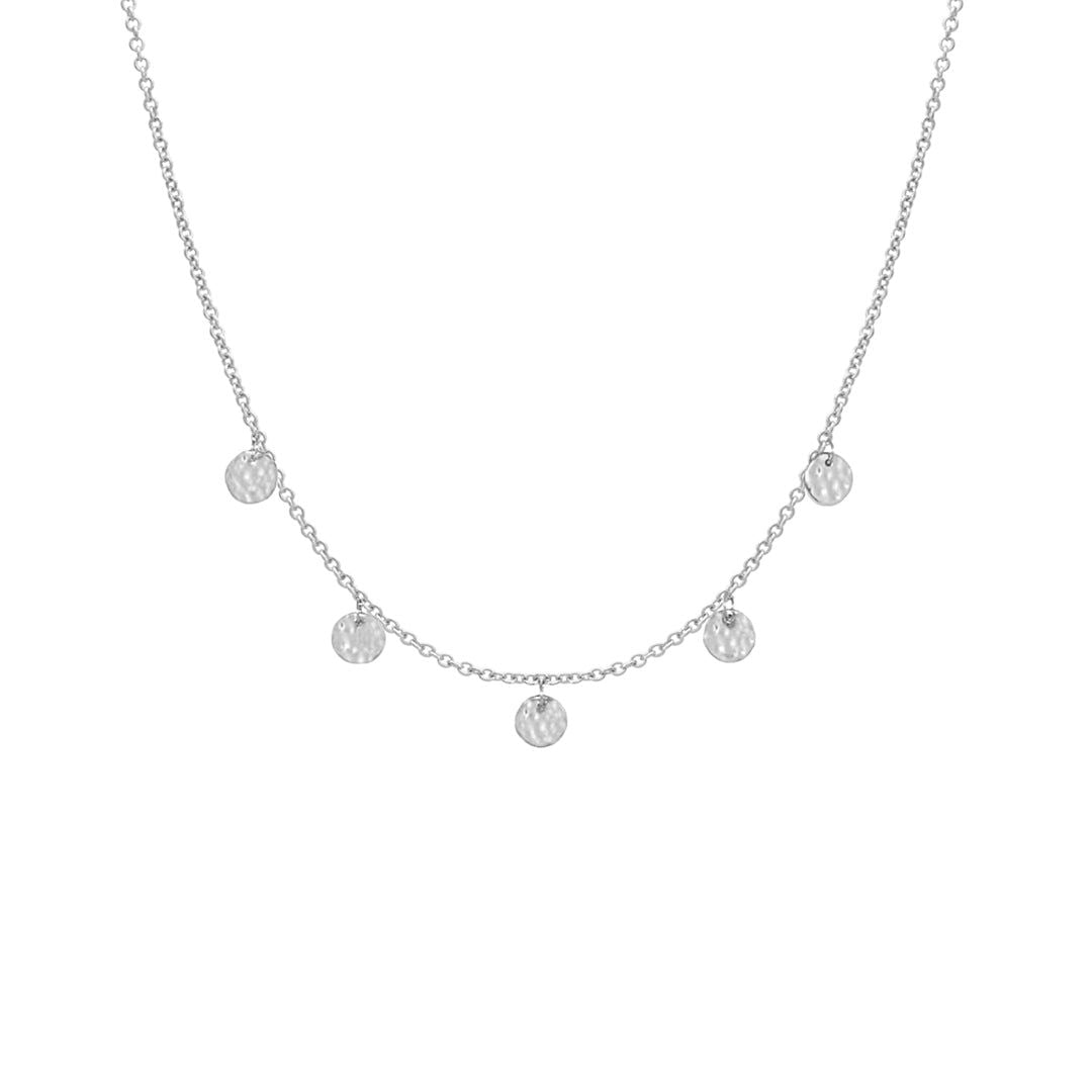 MURKANI Grace Disc Choker - Sterling Silver Necklace - Zabecca Living