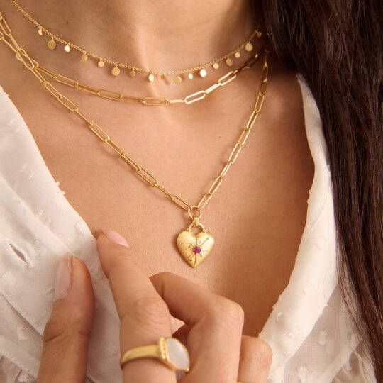 MURKANI Love You Large Heart Necklace Necklace - Zabecca Living