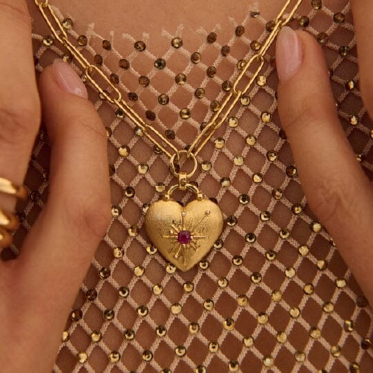 MURKANI Love You Large Heart Necklace Necklace - Zabecca Living