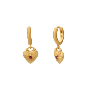 MURKANI Love You Small Heart Huggie Earrings Earrings - Zabecca Living